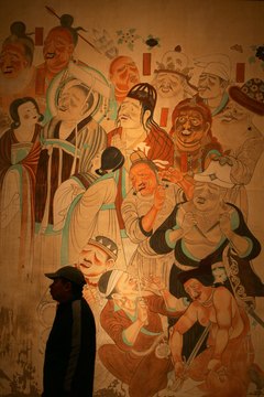 Early Buddhist art contains a pantheon of devas, deities and demons.