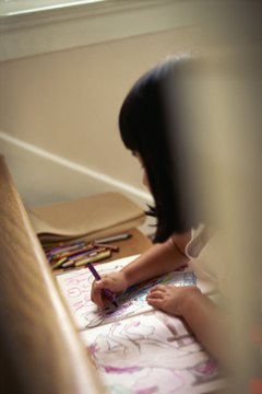 Have her color pictures with sight words hidden in them.