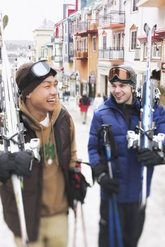 Jupiterimages/Brand X Pictures/Getty Images For safety's sake, always ski with a buddy.