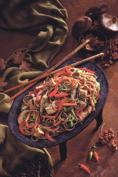 Jupiterimages/Comstock/Getty Images Look to ethnic cuisines for ideas when planning vegetarian meals.