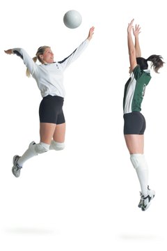 Photodisc/Photodisc/Getty Images A volleyball leg workout enhances your strength and explosiveness.