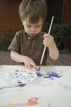 If you find your little one painting your furniture, foam crafts can be a less messy option.