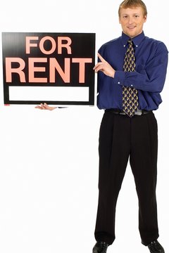 Zedcor Wholly Owned/PhotoObjects.net/Getty Images Before posting a "For Rent" sign, check with your homeowner's association.