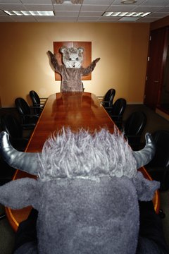 Ryan McVay/Photodisc/Getty Images The stock market cycles between bull and bear markets.