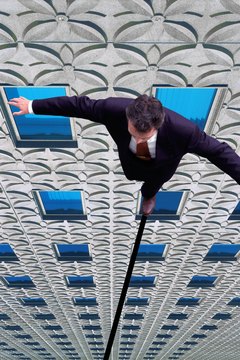 John Foxx/Stockbyte/Getty Images Moral courage at work often feels like walking on a tightrope.