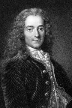 Enlightenment writer Voltaire’s works formed a philosophical foundation for the French Revolution.