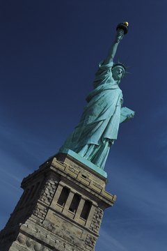 Lady Liberty welcomes immigrants