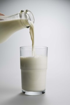 Jupiterimages/Comstock/Getty Images Milk protein is a common allergen.