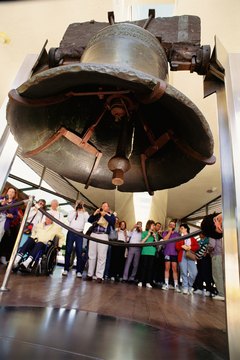 The Liberty Bell is at Independence National Historic Park in Philadelphia.
