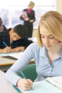 Placement tests test literacy skills, math skills, writing skills or technical skills.