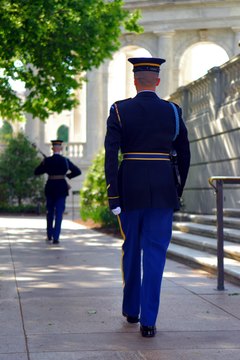 The Tomb of the Unknown Soldier has a round-the-clock honor guard.