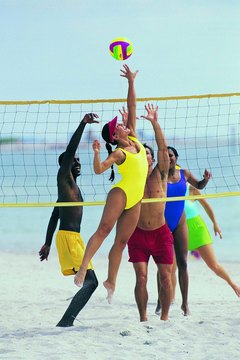 Stockbyte/Stockbyte/Getty Images Look great in a swimsuit while dominating the court with strong shoulders.