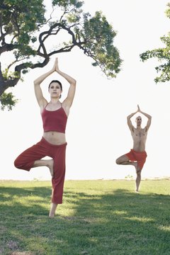 Mike Powell/Lifesize/Getty Images Yoga encourages the free flow of kundalini energy up the spine.