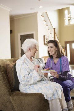 Jupiterimages/Brand X Pictures/Getty Images The career outlook is rosy for those wishing to become professional caregivers.