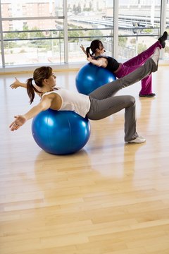 IT Stock/Polka Dot/Getty Images The stability ball offers interesting ball exercise variations.