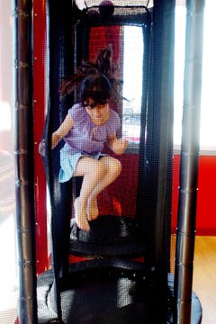 Brandi Simons/Getty Images News/Getty Images Kids can also work out on mini trampolines.