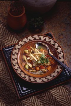 Jupiterimages/Comstock/Getty Images Tortilla soup is healthy and comforting.