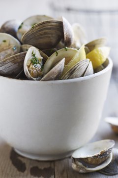 Alexandra Grablewski/Lifesize/Getty Images Fresh clams are a tasty source of B-12.