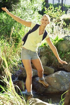 George Doyle/Stockbyte/Getty Images Strong hips will make your hiking adventures safer and more fun.