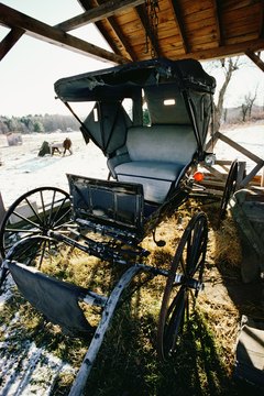 Most Amish travel by horse and buggy, because they attempt to avoid modern means of transportation.