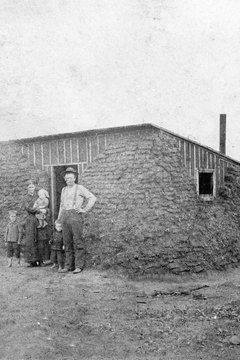 Sod houses, known as soddies, were the original dwellings of many homesteaders.