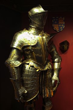 Modern-day knights don't wear a suit of armor like in medieval times.