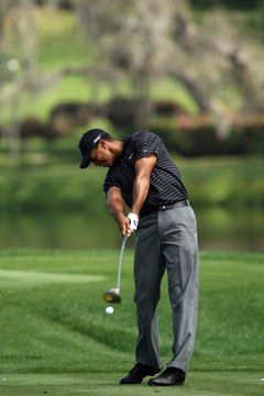 Tiger Woods' right hand rotates over his left as he swings during the 2008 Arnold Palmer Invitational.