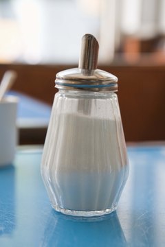 Jupiterimages/Polka Dot/Getty Images Table sugar is made from sucrose.