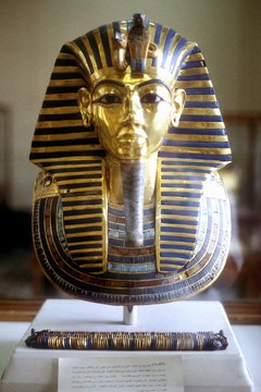 King Tutankhamun's funerary mask.