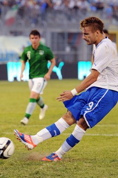 Giuseppe Bellini/Getty Images Sport/Getty Images A side foot kick is used for placement and precision.