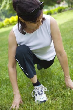 Jupiterimages/liquidlibrary/Getty Images Compound exercises -- including lunge variations -- can beef up your deep-lying glutes.