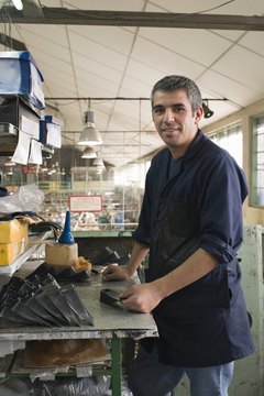 Portrait of a man working in a factory