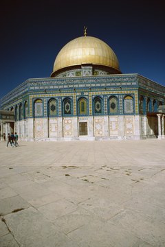 The Dome of the Rock is one of the sacred Islamic structures.