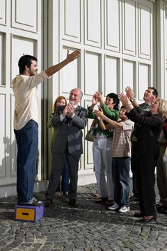 War brings out the best and worst in persuasive speaking.