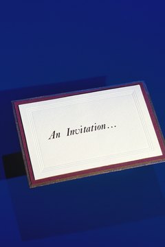The invitiation should look simple and respectful.