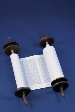 A scroll used in ritual readings of weekly Torah portions.