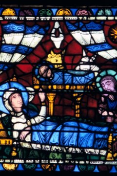 Scenes of the Nativity always contain an ox and ass.