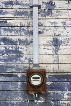 Jupiterimages/Comstock/Getty Images Your electric meter displays your usage in numbers.