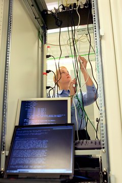 Thinkstock Images/Comstock/Getty Images IT and operations managers support the technology needs of the business.