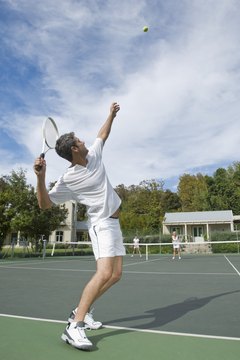 Jupiterimages/Pixland/Getty Images Running can help build fitness for tennis.