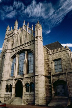 In the 19th century, Episcopal churches were designed to reflect the Gothic style.