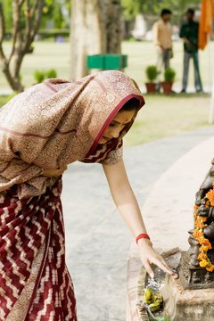 In Hinduism, dharma -- virtue or duty -- gives meaning to life.