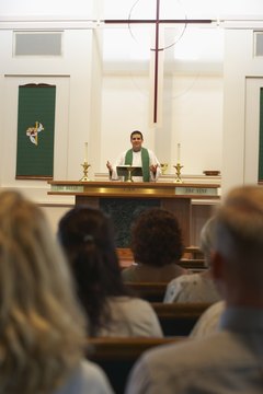 For Catholics, the Mass is celebrated at church each Sunday.