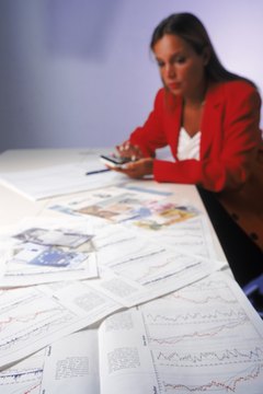 businesswoman with calculator