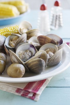 Alexandra Grablewski/Lifesize/Getty Images Clams give you all the iron you need in one serving.