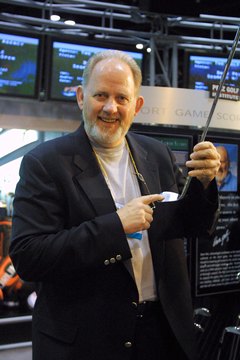 Scott Halleran/Getty Images Sport/Getty Images Golf instructor Dave Pelz shows off a pitching wedge.