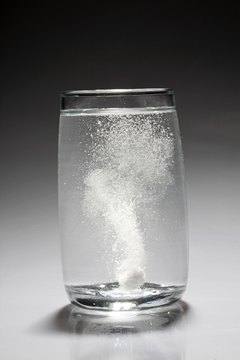As with water and antacid, an unsaturated solvent disperses molecules of solute.