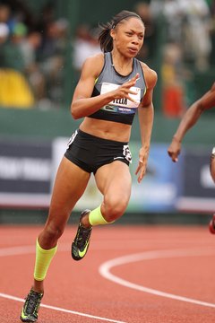 Andy Lyons/Getty Images Sport/Getty Images Allyson Felix's training routine gained her Olympic gold in the 200 meters.