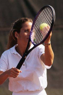 Stockbyte/Stockbyte/Getty Images Serving for the match is classic choke time.