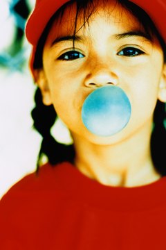 Bubble gum experiments also give kids the chance to enjoy a treat.
